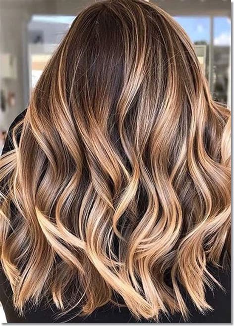 balayage golden brown|full balayage on brown hair.